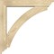 Ekena Millwork Thorton Traditional Rough Sawn Bracket w/ Offset Brace, Douglas Fir, 6"W x 34"D x 34"H BKT0604X34X34THR01RDF - alternate 4